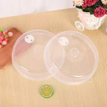 SET of [LARGE] Size and [SMALL] Size Hover Covers}, {BPA Free} {Plastic Food Hover Covers} {Magnetic Plate Splatter} {Clear Microwave Covers} {Covers Shield Guard For Food Plate Dish for Microwave}