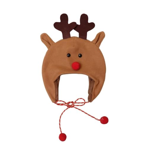 Hasdnker Gorros De Punto para Sombrero Tejido Beanie Gorro De Navidad, Gorro De Árbol De Navidad, Decoración, Gorro para Niños Adultos, Gorro De Tela Cepillada para Niños, Gorro De Alce De