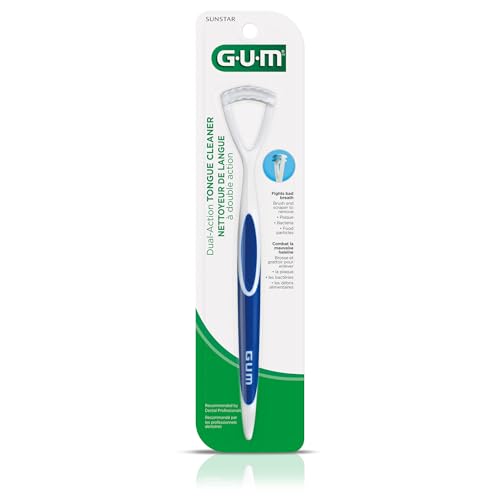GUM Tongue Cleaner - Dual Action Soft Bristled Tongue Brush with Tongue Scraper for Better Oral Hygiene - Bad Breath Treatment (6pk) - Image 6