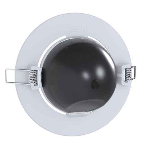 Suporte de Teto Embutido Compatível com Alexa Echo Pop – Redondo, Branco e Discreto