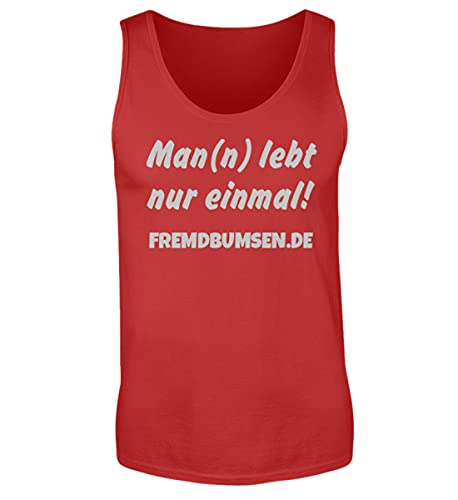Camiseta de tirantes roja de hombre para entrenar y lucir en verano