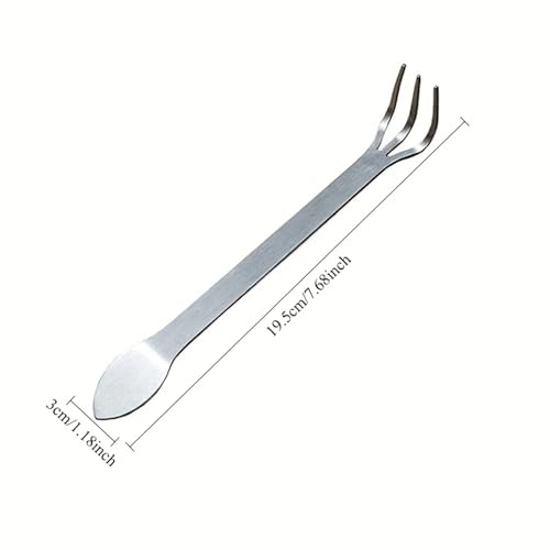 2 Pzas Mini Rastrillo de Acero Inoxidable para Bonsái miniatura 3