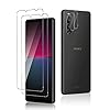 Funrae [2+2 Pièces Verre Trempé pour Sony Xperia 10 IV 5G + Caméra Arrière Protecteur, [9H Dureté] Sans Bulles, Anti-Rayures, HD Ultra Résistant Film Protection écran Vitre Trempé - Transparent