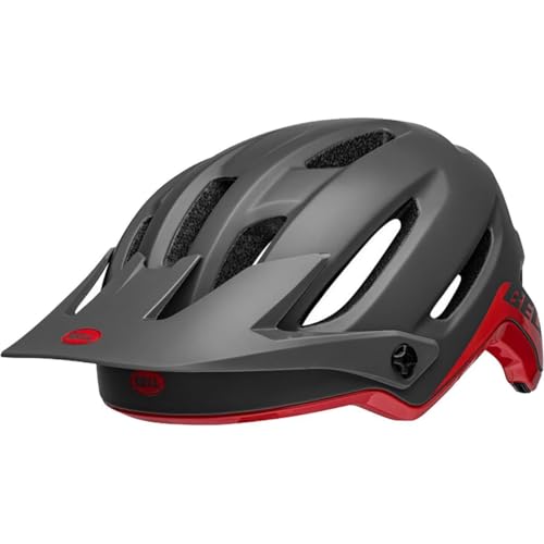 BELL 4Forty MIPS Adult Mountain Bike Helmet - Matte/Gloss Gray/Red (2023), Large (58-62 cm)