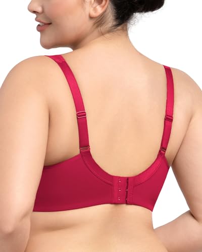 Image of HSIA Bras for Women Minimizer Full Coverage, Plus Size T Shirt Unlined Underwire Smooth Bra, Seamless Cups Joan Ultimate Soft