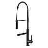 Kraus artec pro commercial style pull down single handle kitchen faucet with pot filler in matte black kpf 1604mb  urban country home decor