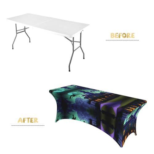 Nappe extensible lavable 1,8 m noire pour effacer les plis de vos tables - 5