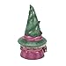 Enesco Jim Shore Heartwood Creek Halloween Collection Witch Gnome with Cauldron and Cat Figurine- Stone Resin Hand Painted Crafted Collectible Gnomes Halloween Figurines Home Decor Statue, 7.68 Inch