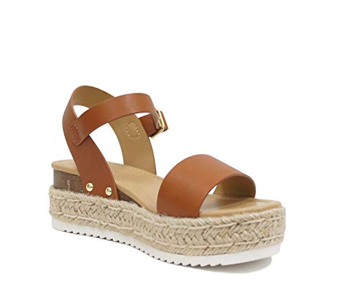 Soda Women's Shoes Clip Open Toe Casual Platform Sandals4