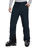 33,000ft Herren Skihose 10000 MM wasserdichte Snowboardhose Winddichte Warme Gefütterte Softshellhose Winter Thermohose Ski Pants für Männer Juwel Blau L