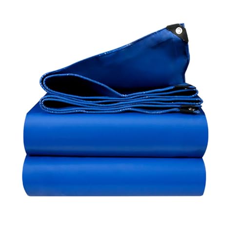 Resistente Al Agua PVC 500g/M², 0.5mm Espesor Lona De Trabajo Pesado con Grommets para Al Aire Libre Barco Patio Jardín(5X6M)