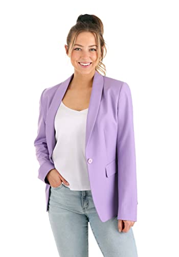 Beetlejuice Adult Pastel Pink Blazer for Women, Officially Licensed Beetlejuice Suit Jacket for Casual and Formal Dress