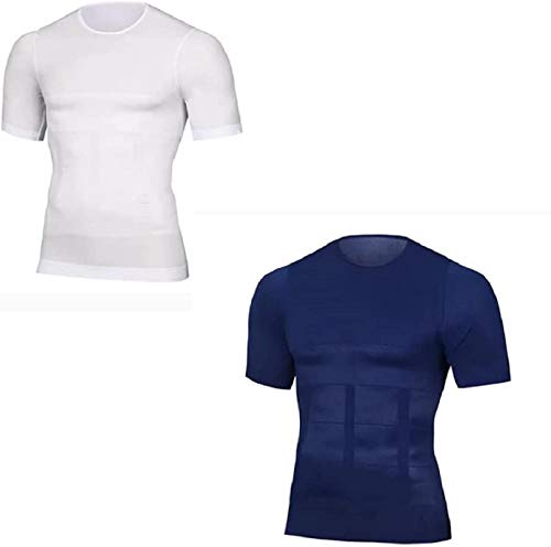FURPO Camiseta masculina modeladora de compressão emagrecedora 2021, camisa slim clássica de compres