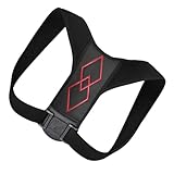 Beaupretty Invisible Back Brace Posture Corrector for Men and Women Breathable Thin Sitting Posture Support Belt with Durable Nylon Sponge PU Leather Comfortable Wear for Home Office School