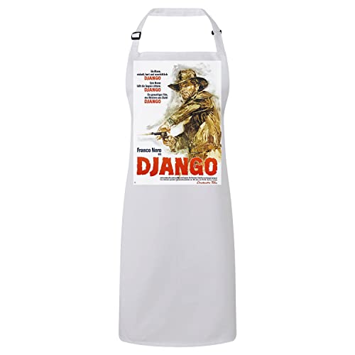 Fabulous Tablier Cuisine Premium Blanc Django Vieille Affiche de Film Rétro Poster Cinéma Vintage...