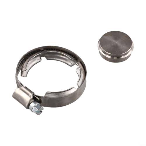 Gettimore Piastra di chiusura valvola per valvola EGR auto 1.9 DCI DTI, morsetto di ricircolo dei gas di scarico in lega di alluminio con cinghia di montaggio (1 set)