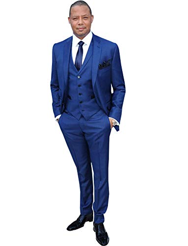 Costume slim fit homme haut de gamme avec gilet et revers cranté QZI