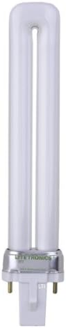 10 Pack 9 Watt T4 G23 Base 3500K 10000 Hour Twin Tube Compact Fluorescent Lightbulb