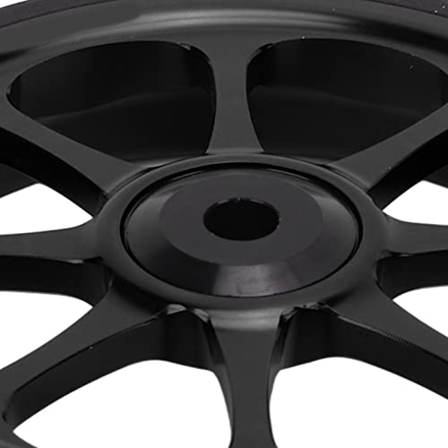 Vbestlife Folding Bike Easy Wheel, 82mm Dia Aluminum Alloy Widened Bearing Easywheel Fits for Brompton 3sixty Folding Bike(Black) - Image 3