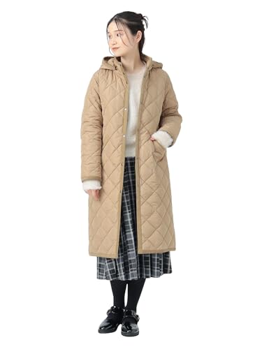 [ビームスハート] コート フード キルティング コート レディース BEIGE Mのサムネイル