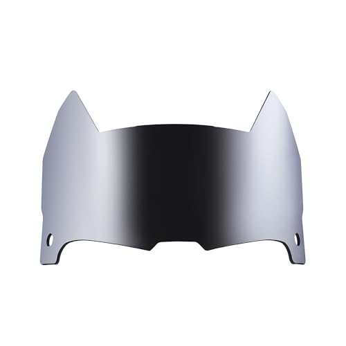 Monte Visière de football américain – Coupe universelle, incassable, anti-reflets, protection UV, s'adapte à toutes les grandes marques de casque, transparente avec des options d'insertion teintées