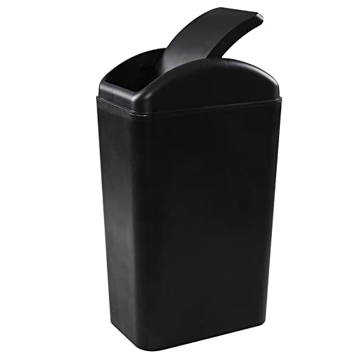 Ordate Noir 14 Litre Couvercle Basculant Poubelle en Plastique, 1 paquet Cover
