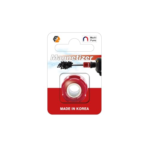 EZ EZEN Multi-Function Powerful Magnetizer ULTRA - Universal Magnetic Tool for Screwdriver & Drill Bits (Red)