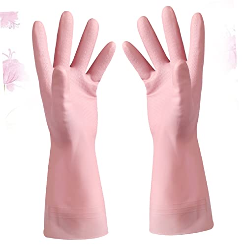 Amosfun 1 De Luvas Para Limpeza De Luvas De Látex Luva De Trabalho Luvas Não De Cozinha Luvas De Bor