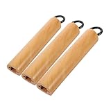 HEALLILY 3 Stück Wok-holzgriff Topfgriff Topfseitengriffe Pfannengriff Ersatzpot -Griff Topf Mit Henkel Abnehmbarer Griff Der Kochpfanne Ersatz-pfannenseitengriff Hölzern Light Brown