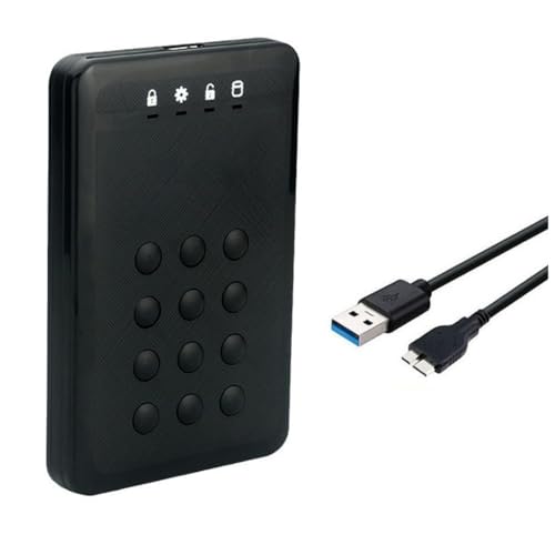 Ricardonty - Carcasa de disco duro para disco duro (5 Gbps, USB3.0, carcasa de disco duro SATA para disco duro de 2,5 pulgadas)
