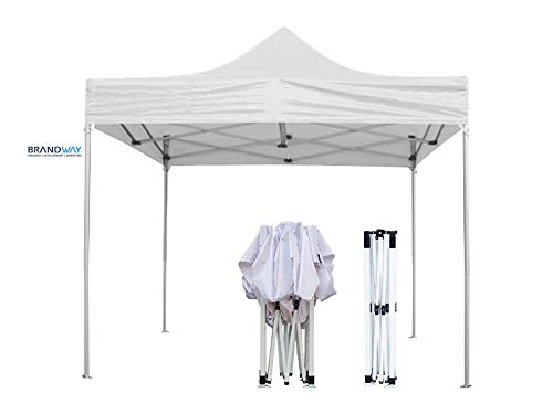 Image of Gazebo Tent Portable Popup Foldable Canopy 10x10 Ft Shelter for Event, Advertisement, Promotion, Exhibition, Market Stall, Waterproof Outdoor Gazebo Tent, Heavy Duty Frame (White, 10 x 10 Ft)