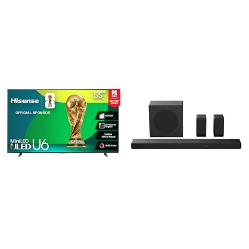 Image of Bundle of Hisense 55 inch U6 TV with AX5140Q soundbar