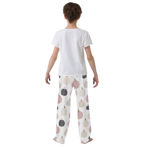 Boys' Pants Cute Boho Pumpkin Long Bottoms Jogger Pants Elastic Waist Trousers with Pockets S-XL3