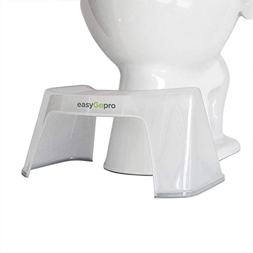easyGopro - Go Time Just Got Easier 7.5" Ergonomic Toilet Stool Natural Aid