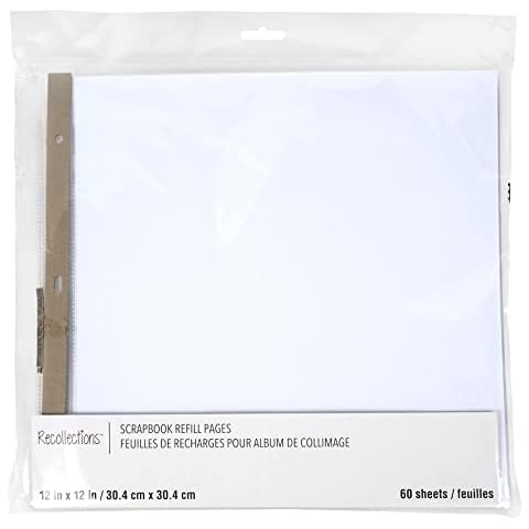 Recollections 60 White Scrapbook Pages Cover