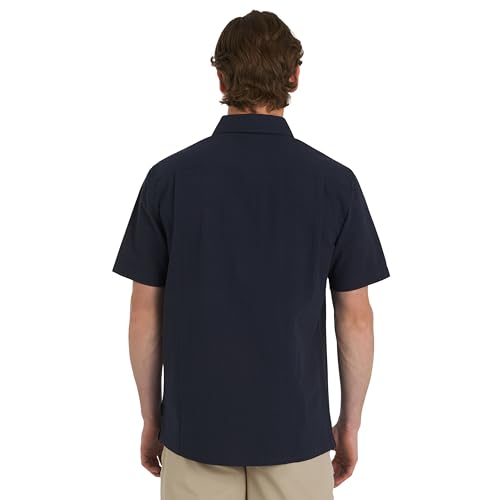 Quiksilver Men's Premium Cotton Short Sleeve Button Down Seersucker Shirt2