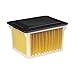 Sterilite File Box, Stackable Storage Bin with Lid, Plastic Container to Organize Taxes, Papers in the Home, Office, Clear Base with Black Lid, 4-Pack