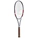 Babolat Pure Strike 97 4th Gen Tennis Racquet, Carbon Grey - Strung with 16g White Syn Gut at Mid Range Tension (4 1/2
