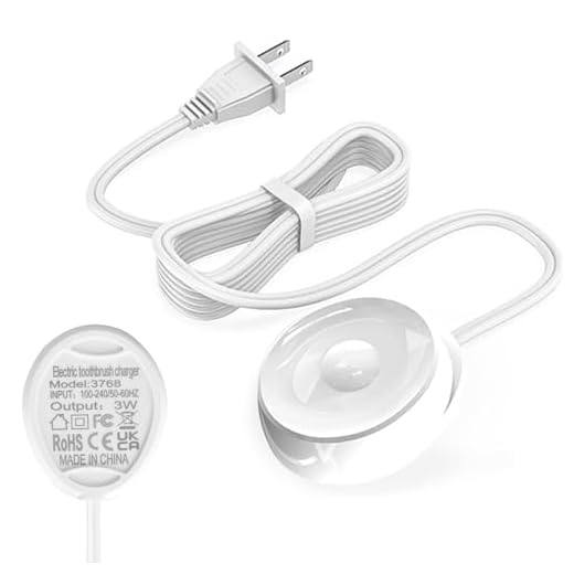 Carregador de escova de dentes elétrica para escova de dentes elétrica Oral B, carregador de substituição para escovas de dentes elétricas Oral-b 3757, carregador indutivo portátil à prova d'água