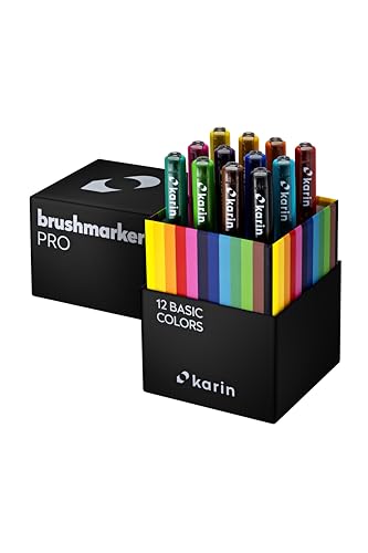 Karin Marqueur pinceau Pro Basic Colors l'outil idéal pour vos carnets créatifs