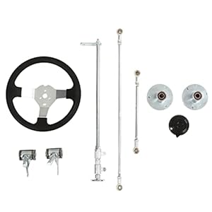 OVAQUIXI 300mm Go-Kart Lenkrad Lenkmanschetten-Set