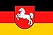 Produktbild Qualitäts Fahne Flagge Niedersachsen 90 x 150 cm mit verstärktem Hissband