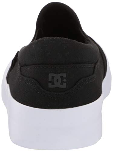 DC boys Dc Infinite Slip-on Skate Shoe, Black/White, 12 Little Kid US3