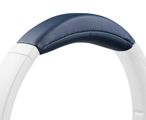 SOULWIT Protein Leather Headband Cover for Sony WH-XB900N Wireless Noise Canceling Headphones (Do Not Fit WH-XB910N), Replacement Headstrap Pad Repair Part - Navy Blue