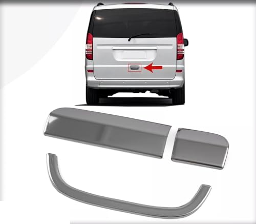Mabi Automotive Parts - Maçaneta traseira cromada de aço para Mercedes Vito Viano W639 (2003-2014)