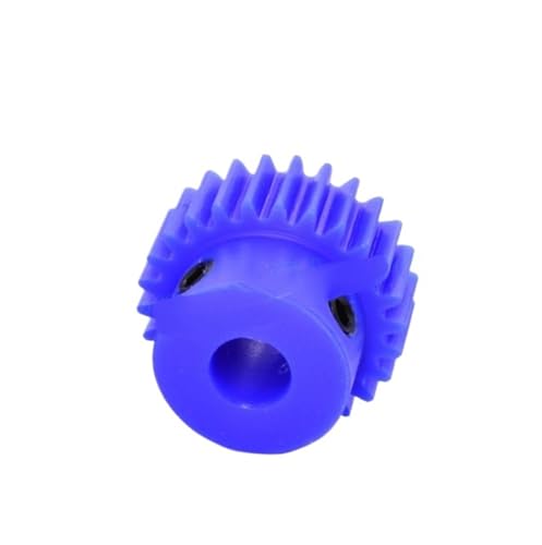 Bevel Gear Pinion Hardware Mechanical 1pcs 1Mod 15-60Teeth Blue Nylon Gear Motor Gear with Step Plastic Spur Gear Bore 7 mm(35 Teeth)