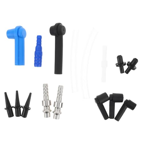 PRETYZOOM Sturdy Brake Fluid Bleeder Adapter 16 Pieces Set Pump Oil Bleeder Connector for Repair