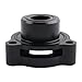 Universal Turbo Valve Adapter, Aluminum BOV Adapter for 2.7 Turbo Engine Car Accessories (Black)