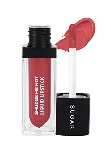 Image of SUGAR Cosmetics Smudge Me Not Liquid Lipsticks for Women | Transferproof & Waterproof | Lasts 12+ Hours | Matte Lipstick | 4.5ml - 44 Preach Peach (Peach Pink)