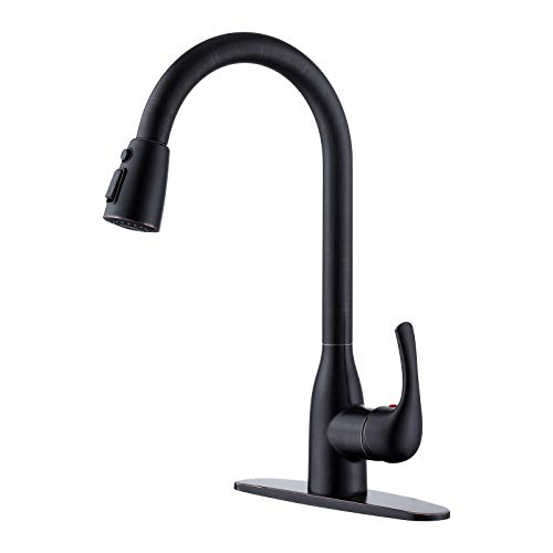 Robinet de cuisine double sortie à douchette extractible et rotation 360 degrés